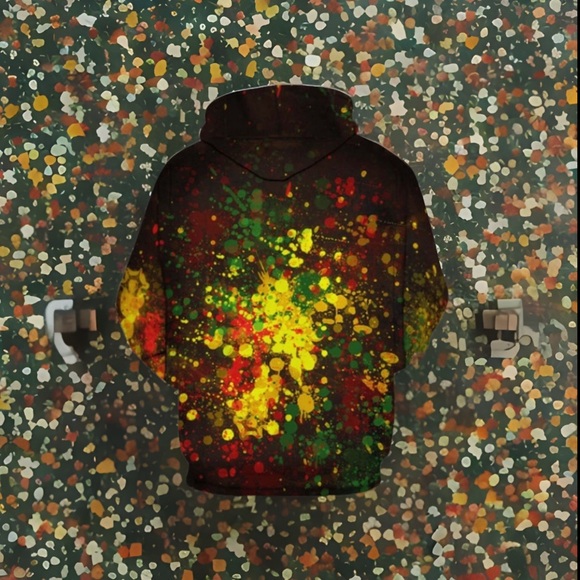 “ITS IN MY DNA” Graphic Print Long Sleeve Pullover Hoodie Kangaroo Pocket Shirt - Picture 2 of 5